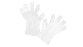 PE-Handschuhe Basic Line, L, transparent, unsteril, 236 mm Länge, A-Nr.: 97484 - 01