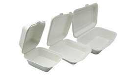 Menübox to go, Bagasse, rechteckig, A-Nr.: 12680 - 01