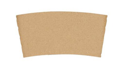 Sleeve für Coffee to go Becher, 90 x 120 x 60 mm, Kraftpapier, braun, Prime Source, A-Nr.: 16816 - 01