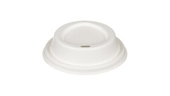 Deckel für Coffee to go, Bagasse, Ø 80 mm, weiß, A-Nr.: 10882 - 01