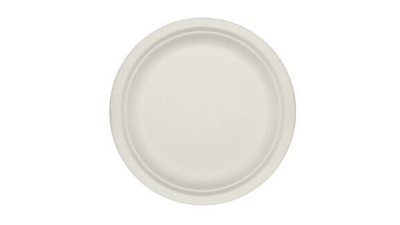 Einwegteller, Bagasse, Ø 261 mm, 20,6 mm, weiß, A-Nr.: 95093 - 01