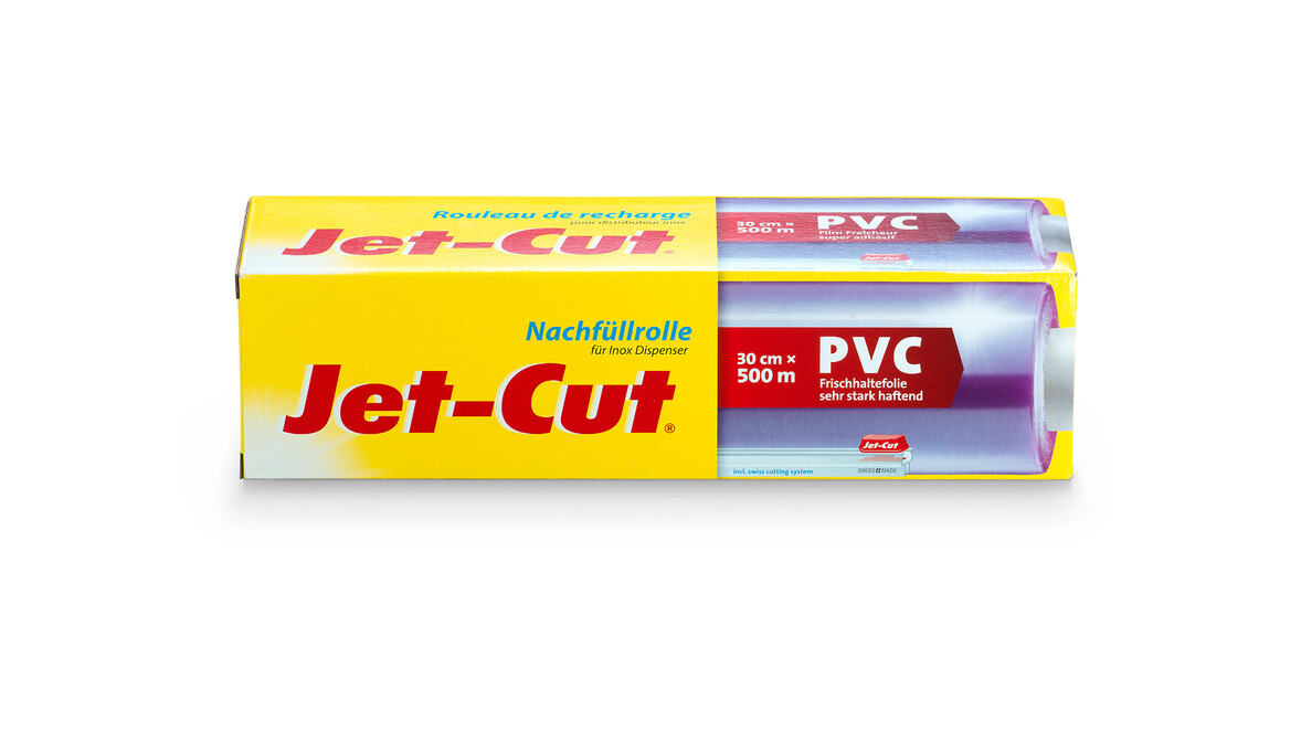 Frischhaltefolie Jet-Cut Refill, PVC, 300 mm Rollenbreite, 500 lfm, A-Nr.: 16708 - 01