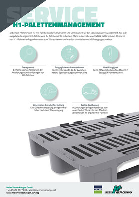 Meier Verpackungen, H1-Palettenmanagement Meier Verpackungen, H1-Palettenmanagement